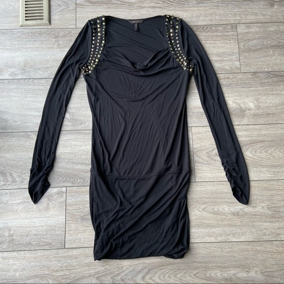 Bcbgmaxazria Beaded  Crowl Neck Dress - Picture 4 of 16
